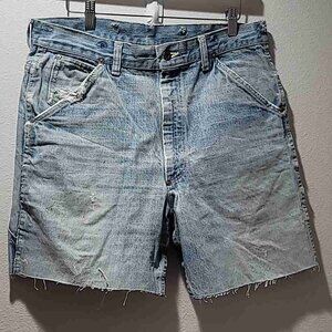 W33 HIGH RISE 90's CUTOFF VINTAGE SUMMER DISTRESSED LOOSE DENIM GRUNGE SHORT